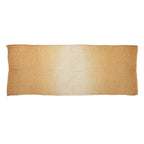 2 ft by 5 ft gauze fabric with gradation of color along length of mustard to sand to mustard, to use under Nativity